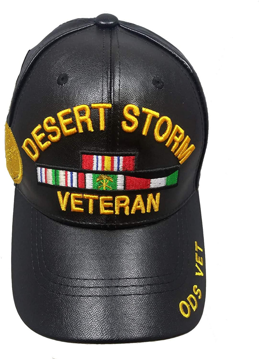 US Military Desert Storm Veteran ODS Vet Brim PU (Plyurethane
