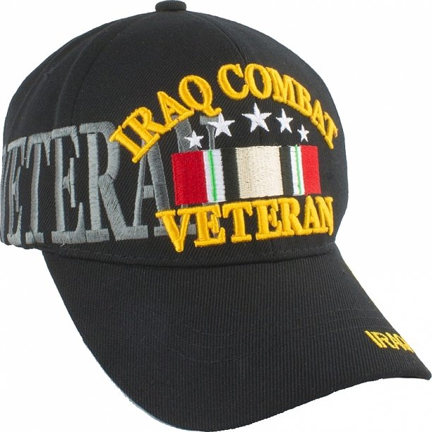 IRAQ VETERAN CAP - Black - Chicago Cop Shop