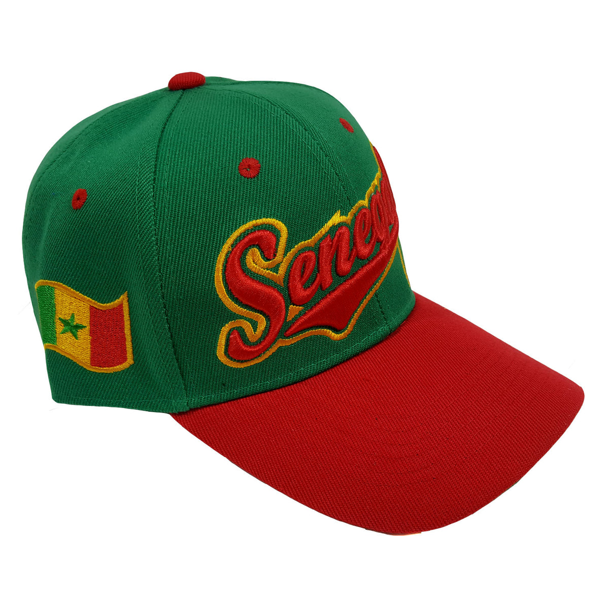 Senegal Baseball Hat Cap (Green/Red) – Hat Crew