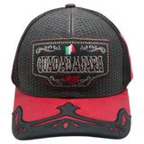 Mexico Guadalajara City Straw Fablic Trucker Black Cap Hat