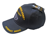 US Military Combat Medic Baseball Hat Cap, One Size, Black