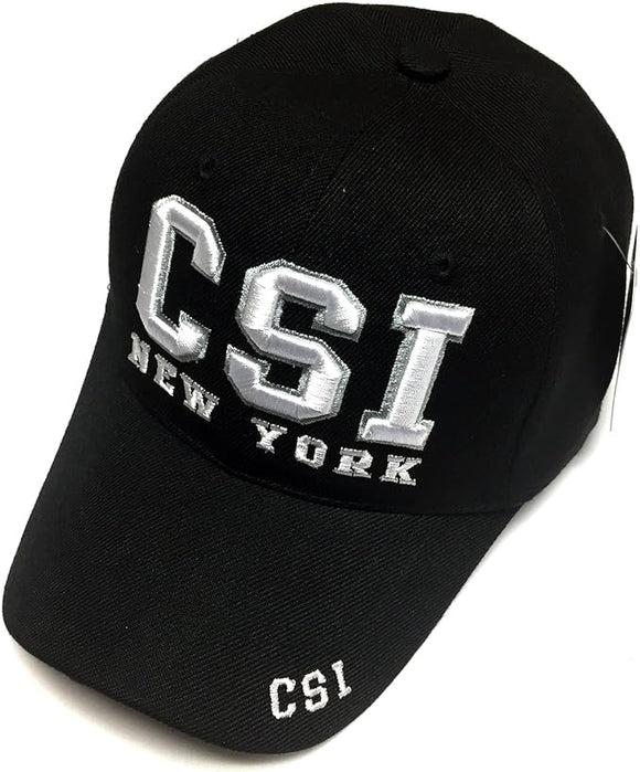 CSI Crime Scene Investigation New York Embroidered Black Baseball Cap