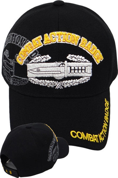 US Military Combat Action Badge Black Baseball Hat Cap