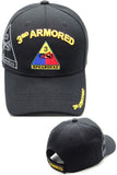 US Army 3rd Armored Spearhead Black Baseball Hat Cap
