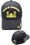 US Army Corps of Engineerings Black Baseball Hat Cap