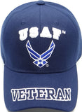 US Air Force USAF Veteran Blue Baseball Hat Cap