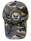 US Military Navy Emblem Woodland Camouflage Baseball Hat Cap