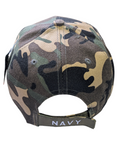 US Military Navy Emblem Woodland Camouflage Baseball Hat Cap