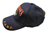 US Marine Corps Eagle Globe & Anchor Black Baseball Cap