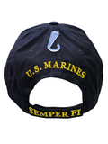 US Marine Corps Eagle Globe & Anchor Black Baseball Cap