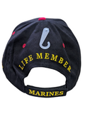 US Marine Corps Once A Marine Always A Marine Black/Red Baseball Cap