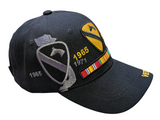 US 1st Cavalry Division Vietnam Veteran 1965 - 1971 Black Baseball Cap