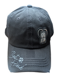 Yorkshire Terrier Dog Liquid Metal Patch Design Cotton Black Baseball Cap