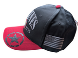 US Marines Since 1755 Retro Zero Dark Black/Red Baseball Cap