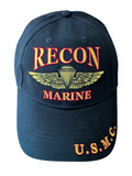 US Recon Marine Black Baseball Cap