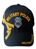 US Military Police Pistol Design Black Baseball Cap