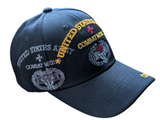 United States Army Combat Medic Shadow Black Baseball Hat Cap