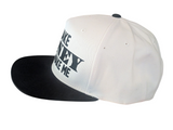 I Make Money Don't Make Me Print White/Black Snapback Hat