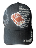 Holy Bible Christian Baseball Black Denim Hat Cap