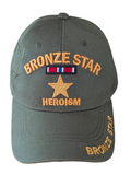 US Army Bronze Star Heroism Oliver Baseball Hat Cap