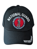 US National Guard Always Ready Always There Black Baseball Hat Cap