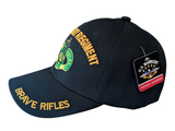 US Military Army 3rd Cavalry Regiment Brave Rifles Black Baseball Hat Cap
