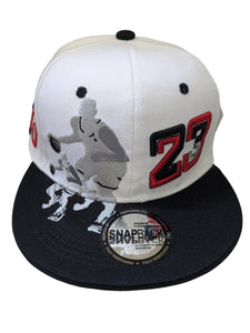 Chicago Greatest MJ 23 Dribbler White/Black Two Tone Snapback