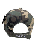 US Military Navy Emblem Woodland Camouflage Baseball Hat Cap