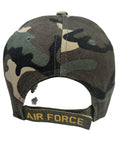 US Air Force Emblem Woodland Flag Brim Baseball Hat Cap