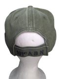 US Military 101st Airborne Division Green Pigment Washed Baseball Hat Cap