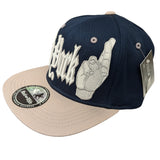 New York City Peace Sign Blue/Grey Snapback Cap