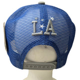 Los Angeles City Circle Logo Style Royal Blue/Grey Snapback Cap