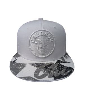 Chicago City Circle Logo Style White/Grey Snapback Cap