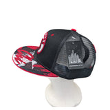 Chicago City Circle Logo Style Black/Red Snapback Cap