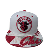 Chicago City Circle Logo Style White/Red Snapback Cap