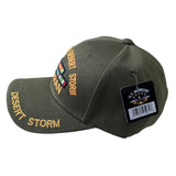 US Military Vietnam Desert Storm Veteran Ribbon Green Baseball Hat Cap