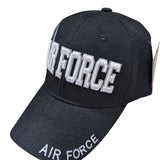 US Military Air Force Side Emblem Black Baseball Hat Cap