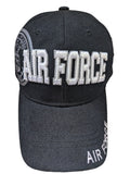 US Military Air Force Side Emblem Black Baseball Hat Cap