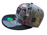 Chicago Earned Greatness 23 Legend Black/Grey Snapback Hat Cap