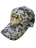 US Military Vietnam Veteran Leaf Ribbon Shadow Digital Camouflage Baseball Hat Cap