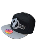 U Need Dough To Make Bread Flock Print Style Snapback Hat Cap (Black/Grey)