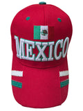 Mexico Mini Flag Red Baseball Cap