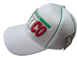 Mexico Mini Flag White Mesh Baseball Cap