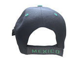 Mexico Mini Flag Black Baseball Cap