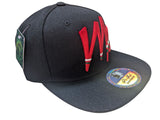 Mexico Cursive Style Black Snapback Cap