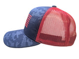 US Flag Tactical Mesh Back Blue Cap