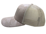 US Flag Tactical Mesh Back Khaki Cap