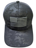 US Flag Tactical Mesh Back Black Cap