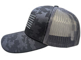 US Flag Tactical Mesh Back Black Cap