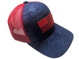 US Flag Tactical Mesh Back Blue Cap